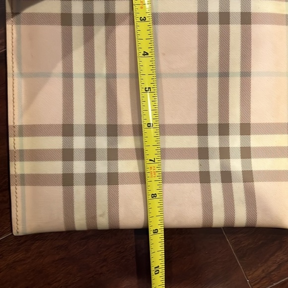Authentic Burberry Pink Nova Check Coated Canvas Crossbody Bag Purse - Vintage - Picture 12 of 12